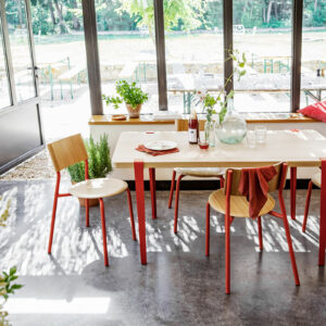 Table à manger BALTHAZAR bois ancien recyclé